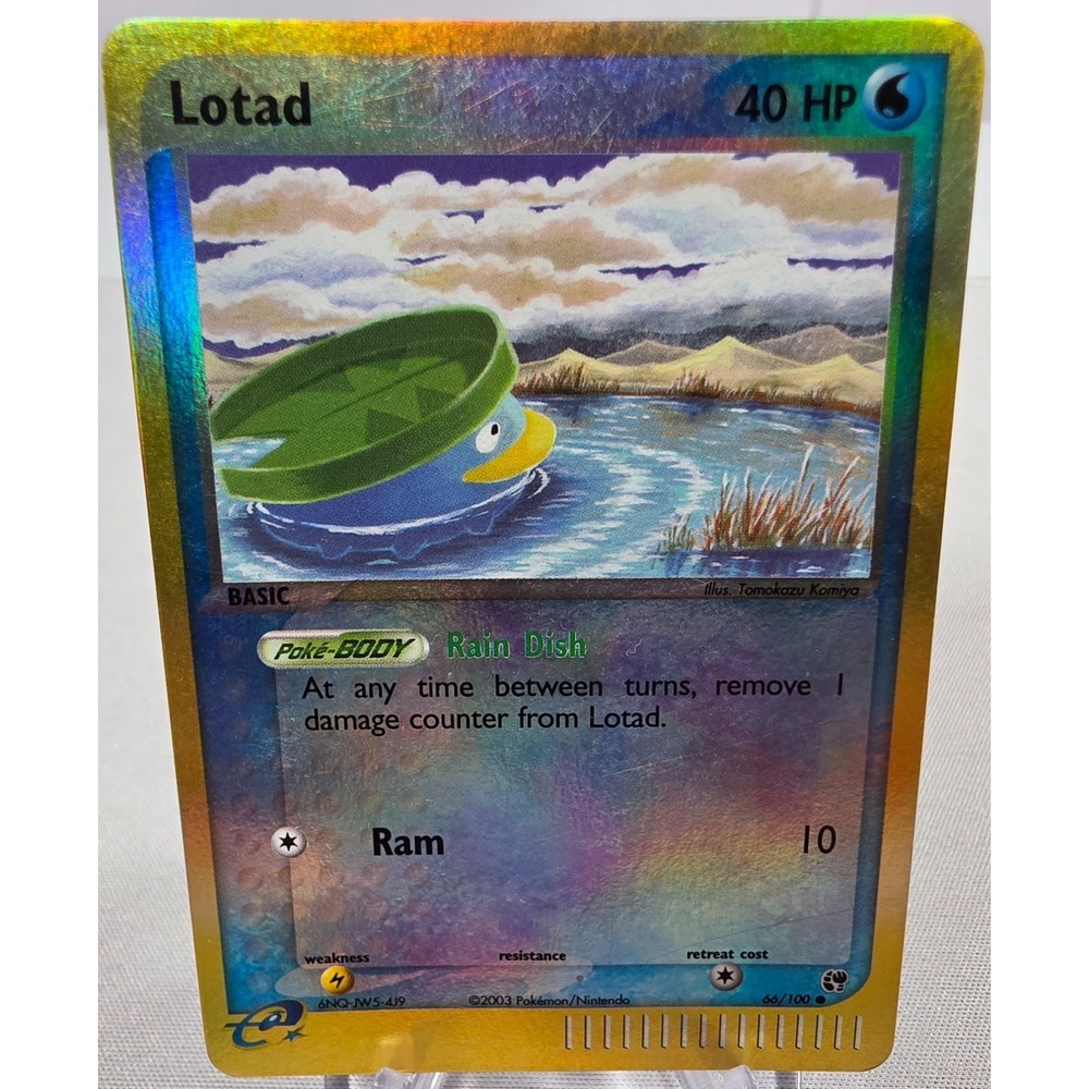 Lotad 66/100 Reverse Holo EX Sandstorm 2003 NM Pokemon Card